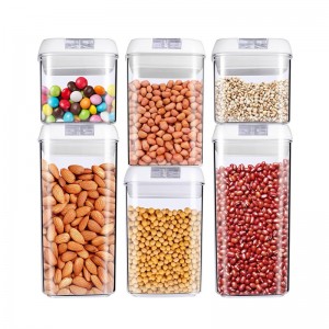 6 bucăți BPA Set liber de containere pentru depozitarea cerealelor din plastic BPA